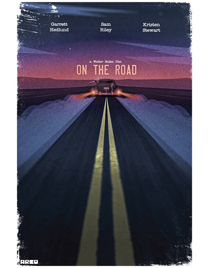 Alternative movie  poster  for On The Road  by Matt Ferguson
