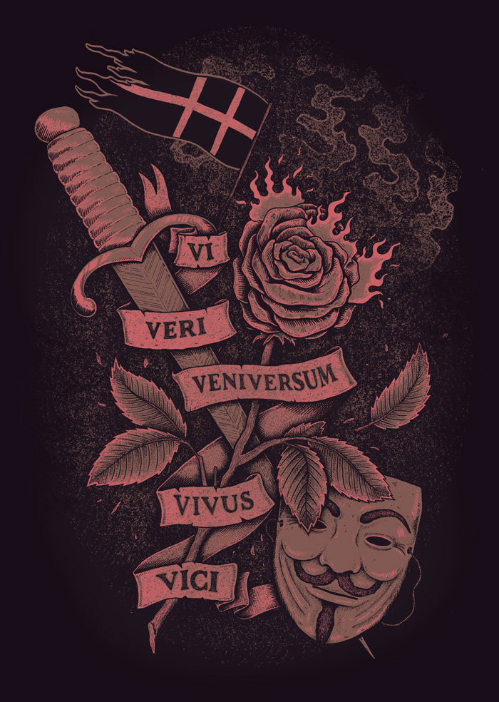 Alternative Movie Poster For V For Vendetta By Sam Dunn