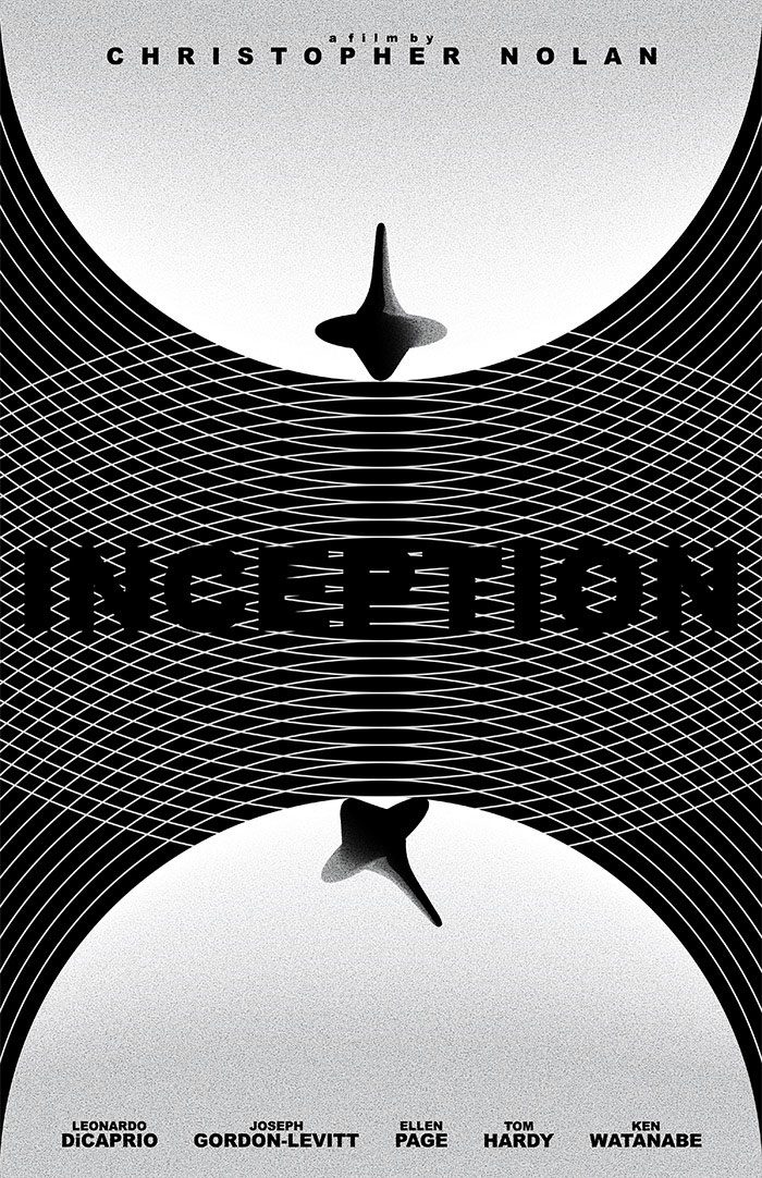 Alternative movie poster for Inception by Rafal Topolski