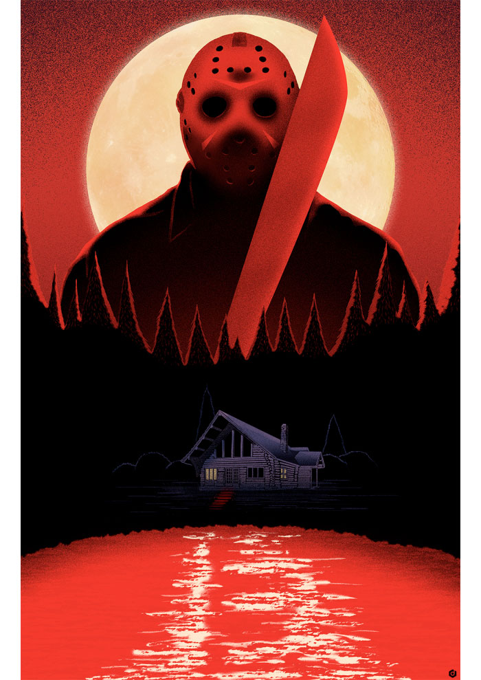 Alternative movie poster for Friday The 13th by Doaly