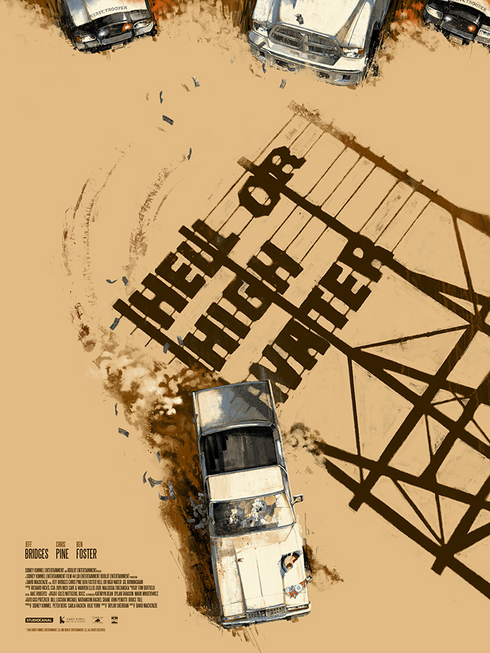 Hell or High Water by Marc Aspinall - Home of the Alternative Movie Poster ...