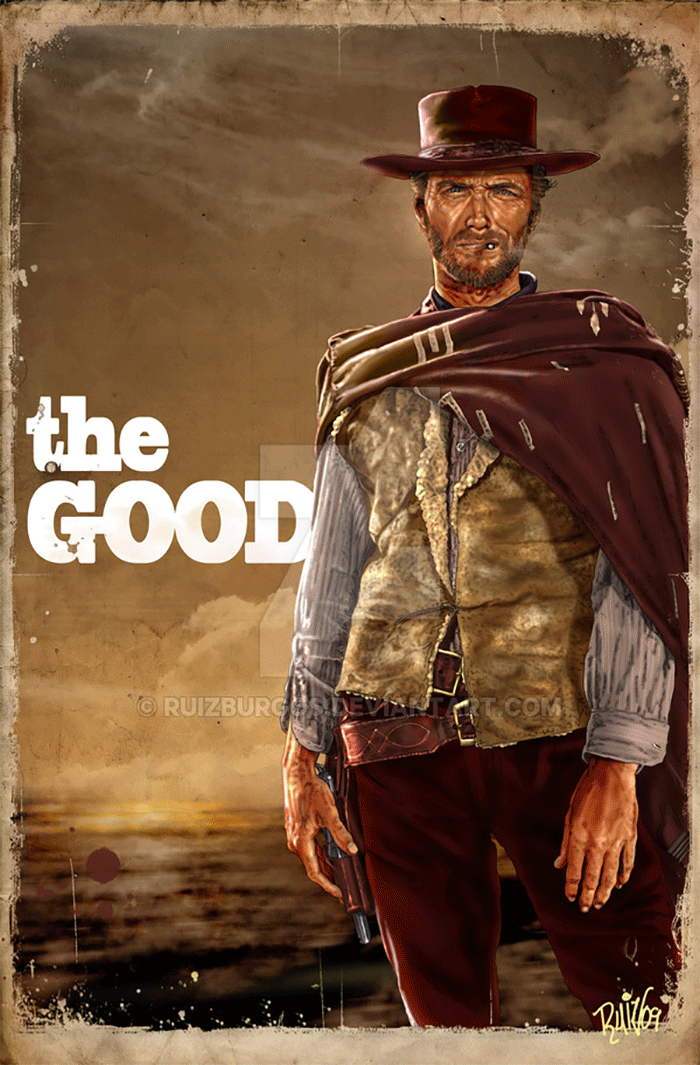 The Good, the Bad and the Ugly by Ruiz Burgos - Home of the Alternative Movie Poster -AMP-