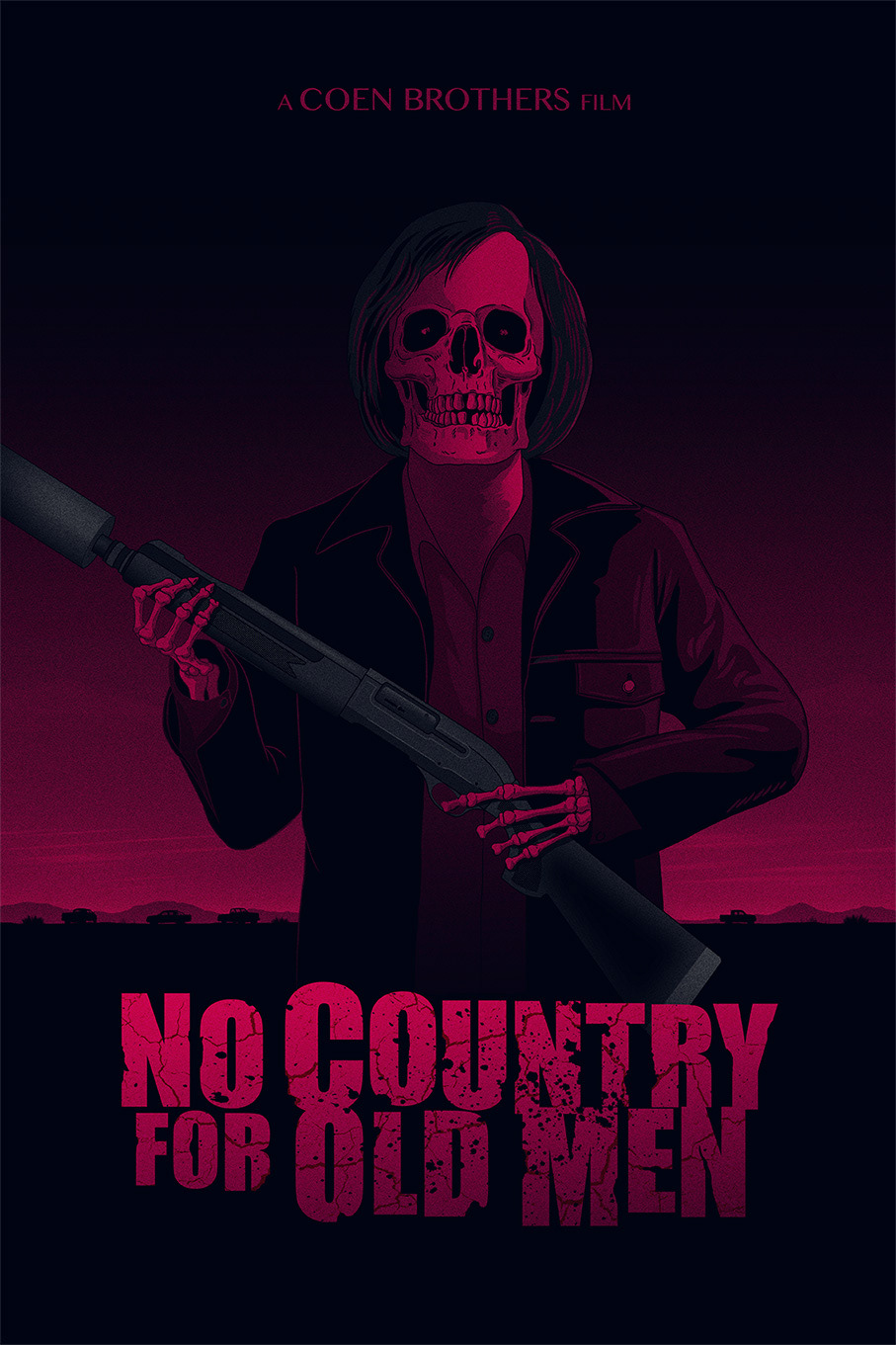 No Country for Old Men by Rodrigo Munguia Pinedo - Home of the Alternative  Movie Poster -AMP-