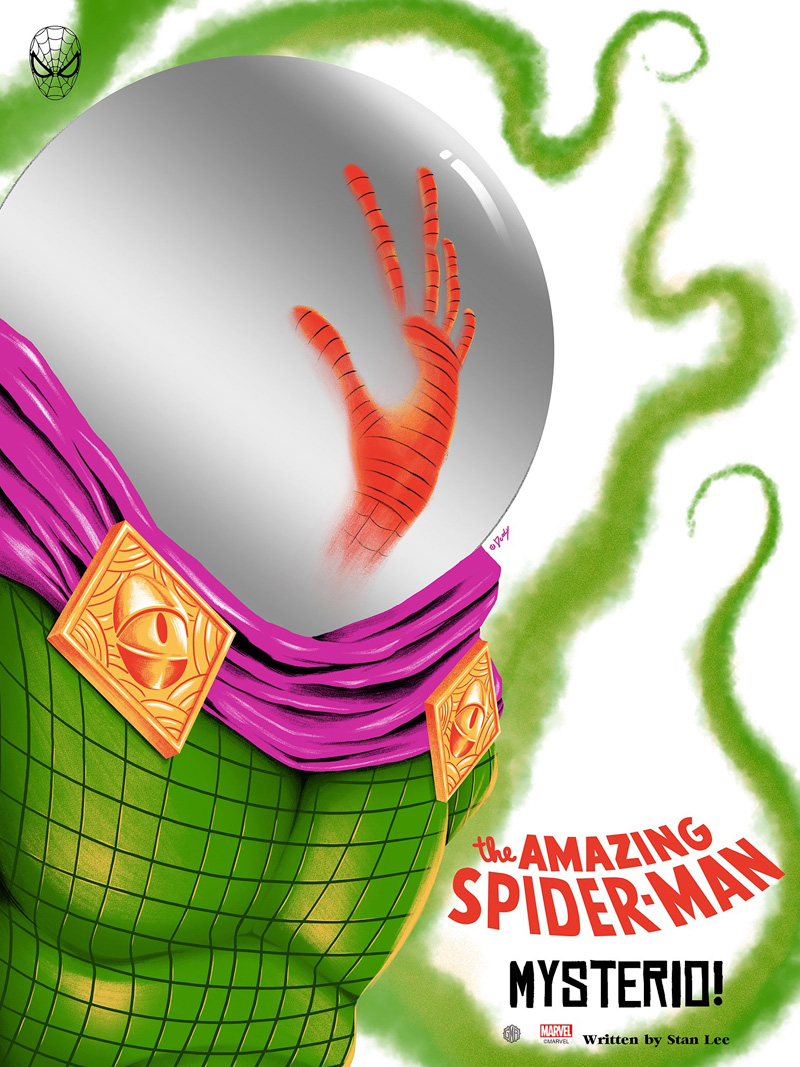 Spider-Man Vs. Mysterio by Doaly - Home of the Alternative Movie Poster  -AMP-