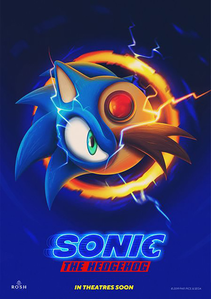 Sonic the Hedgehog by Robbin Snijders - Home of the Alternative Movie Poster  -AMP