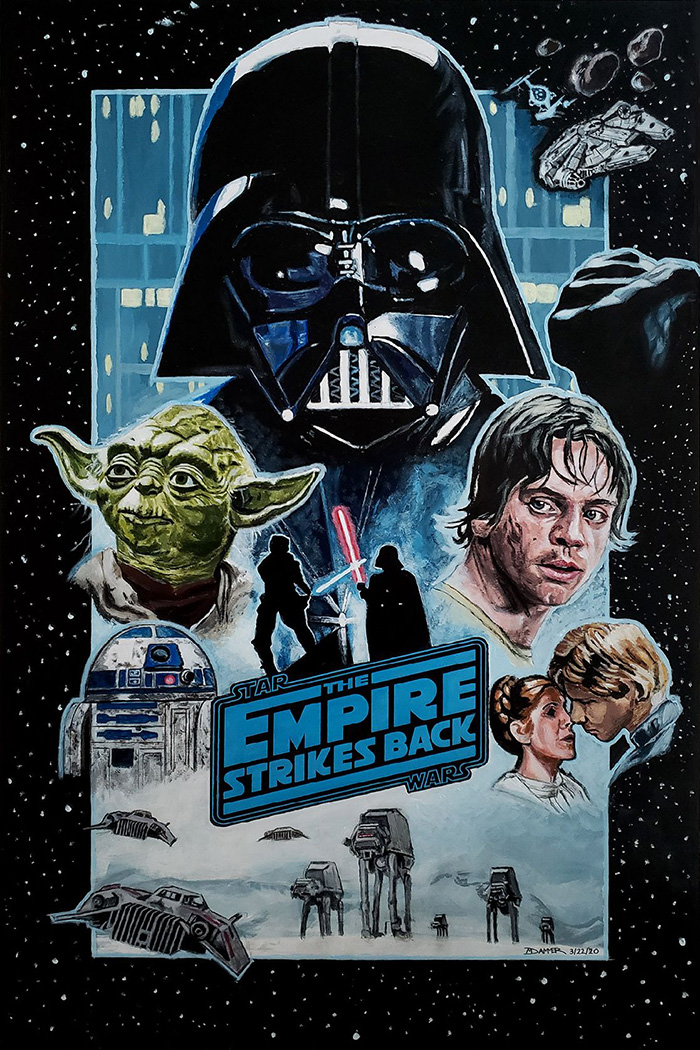 Ciencias Tiza Aumentar Star Wars: Episode V - The Empire Strikes Back by Matt Dammer - Home of the  Alternative Movie Poster -AMP-