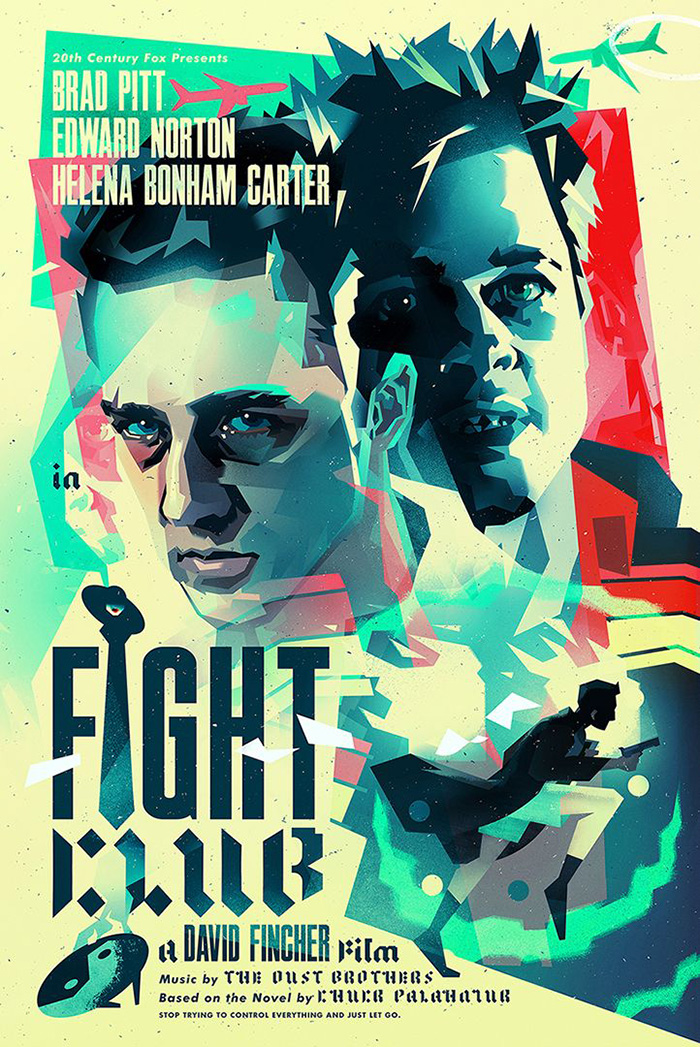 Fight Club by Collin Schlicht - Home of the Alternative Movie Poster -AMP-