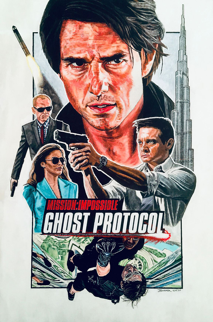 Mission Impossible Ghost Protocol By Matt Dammer Home Of The Alternative Movie Poster Amp