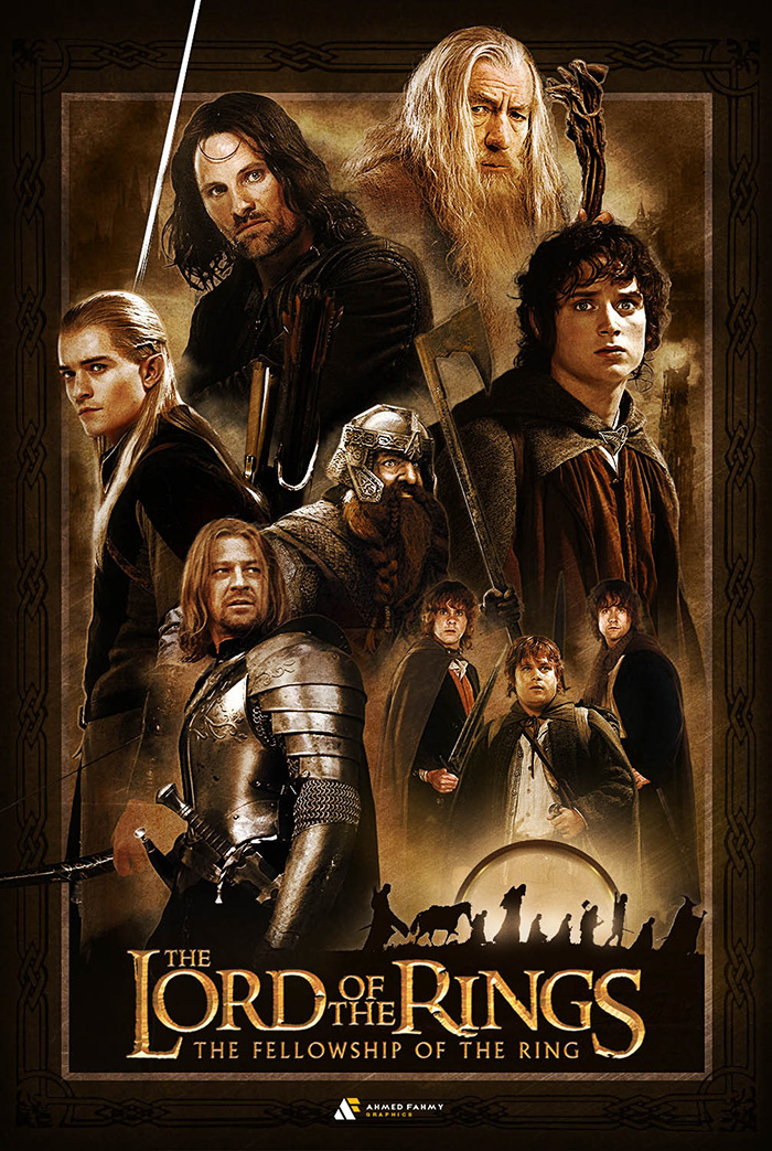 The Lord of the Rings: The Fellowship of the Ring by Ahmed Fahmy - Home of  the Alternative Movie Poster -AMP