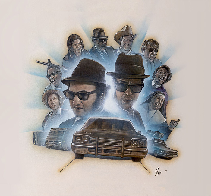 The Blues Brothers by Jeff Chandler - Home of the Alternative Movie Poster  -AMP