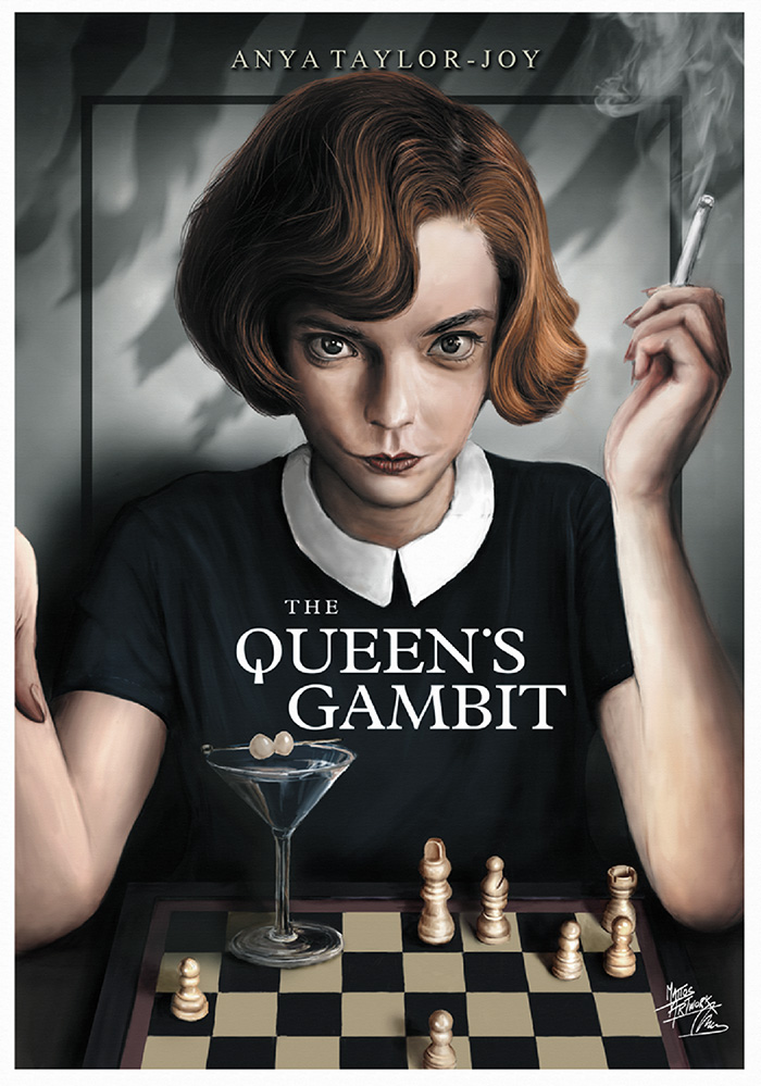 Queens Gambit Anya Taylor Joy Netflix Tv Show Poster Fan Art Posters