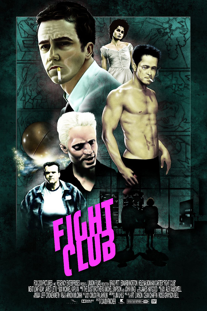Fight Club by Aldo Galvan - Home of the Alternative Movie Poster -AMP