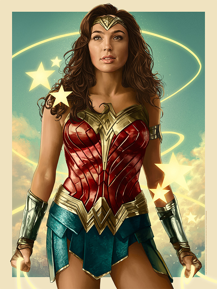 Wonder Woman by Ruiz Burgos - Home of the Alternative Movie Poster -AMP-