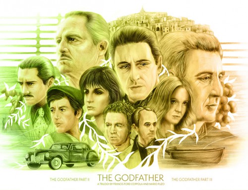 The Godfather trilogy by Stephen Campanella