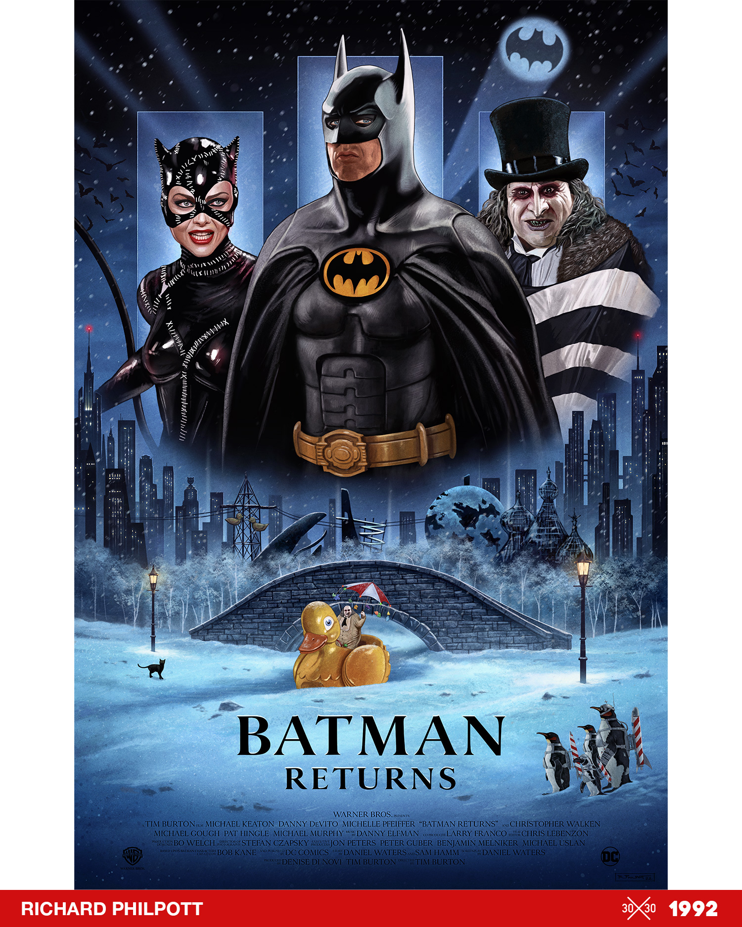 Batman Returns by Richard Philpott - Home of the Alternative Movie Poster  -AMP-