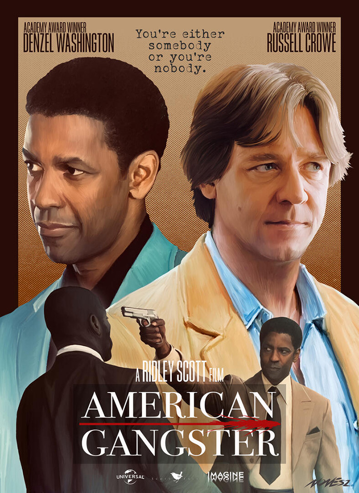 American Gangster by Nonesz - Home of the Alternative Movie Poster -AMP