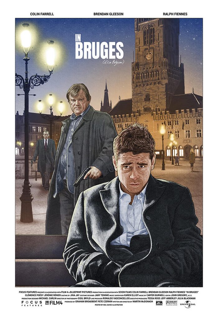 In Bruges Movie Poster Film4 Brendan Gleeson And Colin Farrell Superb In Bruges Movie Poster Film4 Brendan Gleeson And Colin Farrell Superb