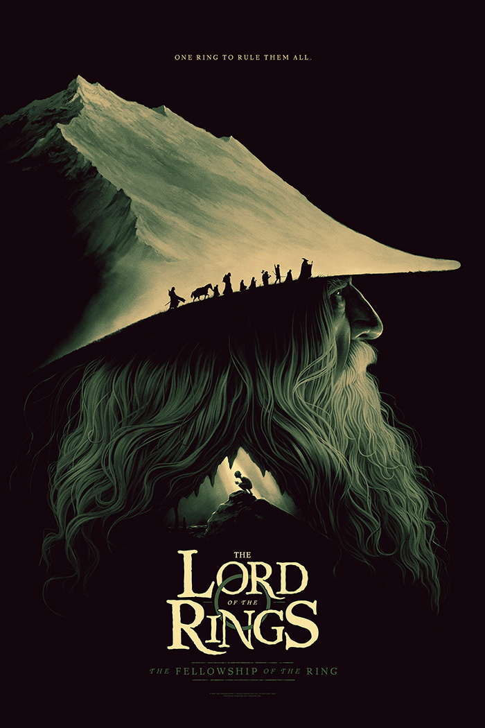 Tænke klimaks Eastern The Lord of the Rings: The Fellowship of the Ring by Phantom City Creative  - Home of the Alternative Movie Poster -AMP-