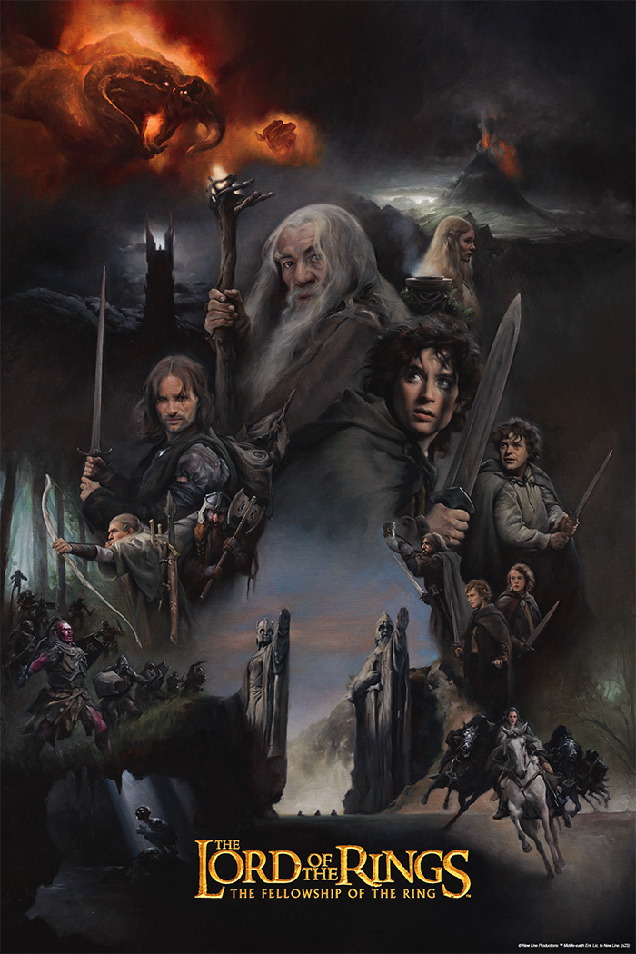 Lord of the Rings trilogy, movie covers, JRR Tolkien